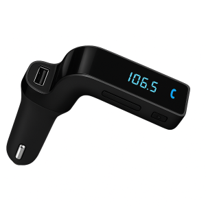 جهاز إرسال جي 7 FM بلوتوث للسيارة مع مشغل موسيقى TF و USB – أسود