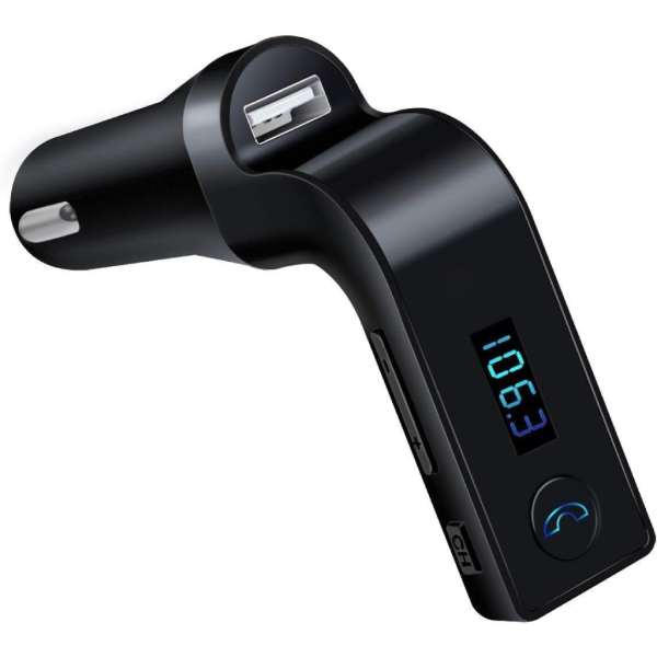 ⁦جهاز إرسال جي 7 FM بلوتوث للسيارة مع مشغل موسيقى TF و USB – أسود⁩ - الصورة ⁦2⁩