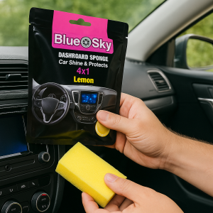إسفنجة تلميع تابلوه السيارة Blue Sky – برائحة الليمون المنعشة