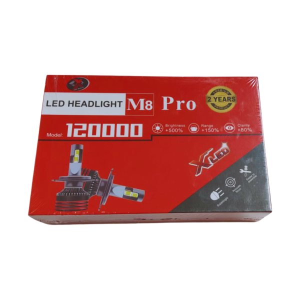 ⁦كشاف LED Headlight M8 Pro – موديل 120000 H4⁩ - الصورة ⁦4⁩