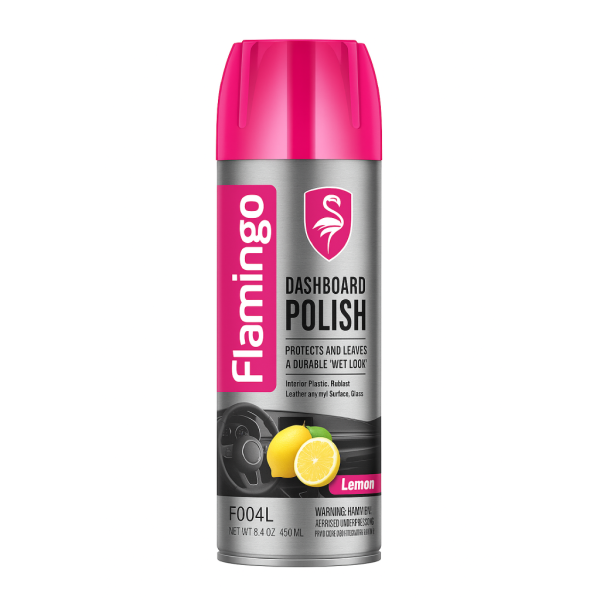 ⁦Flamingo Dashboard Polish – ملمع تابلوه برائحة الليمون – 220مل⁩ - الصورة ⁦2⁩