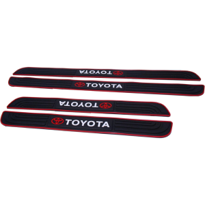 لصاقات حماية عتب الأبواب بشعار TOYOTA – طقم 4 قطع
