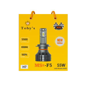 كشاف سيارة LED Toby's MS2-F5 – إصدار H7 | قوة 55 واط
