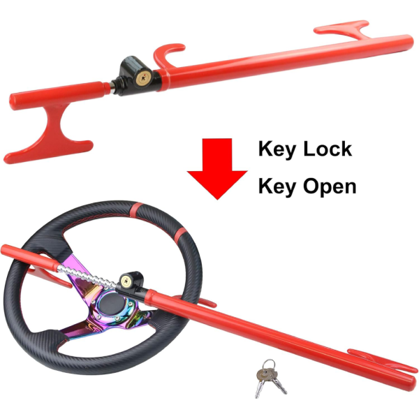 ⁦قفل متعدد الاستخدامات لعجلة القيادة – Multi-Functional Steering Wheel Lock⁩ - الصورة ⁦4⁩