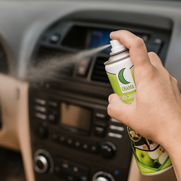 OSAMA Auto Silicone – بخاخ تلميع داخلي للسيارة برائحة التفاح
