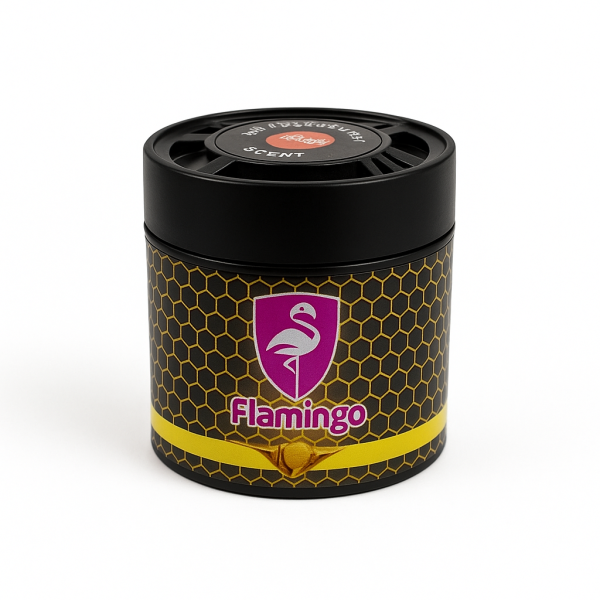 ⁦معطر جل للسيارة Flamingo – برائحة العسل -220 جم⁩ - الصورة ⁦5⁩