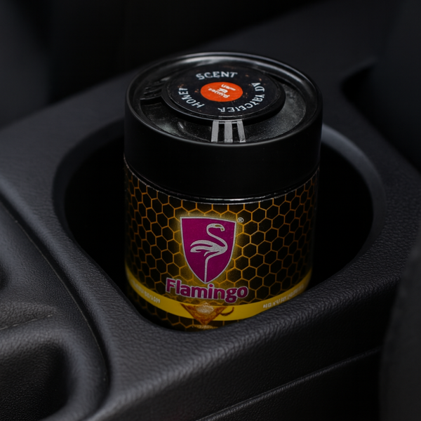 ⁦معطر جل للسيارة Flamingo – برائحة العسل -220 جم⁩ - الصورة ⁦2⁩