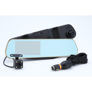 داش كاميرا ومراية برؤية أمامية وخلفية – Vehicle Blackbox DVR – فل إتش دي 1080P