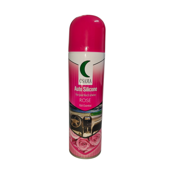 ⁦OSAMA Auto Silicone بخاخ تلميع داخلي للسيارة برائحة الورد⁩ - الصورة ⁦2⁩