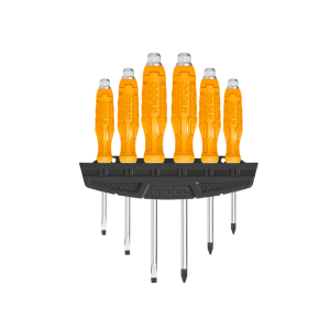 طقم مفكات INGCO – Go-through Screwdriver Set – 6 قطع – موديل HSGTDC180601
